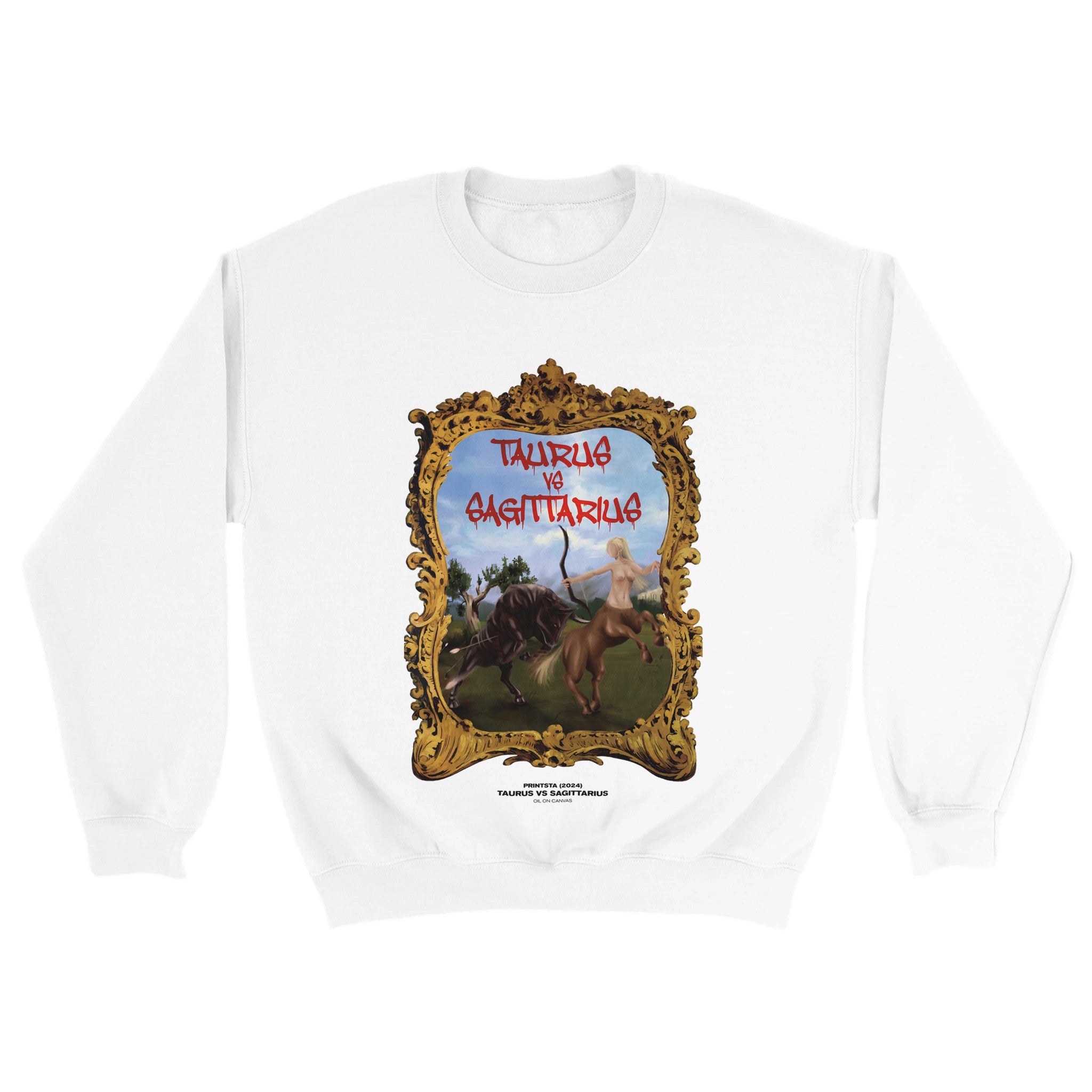 Sweatshirt Weiß - Taurus vs Sagittarius