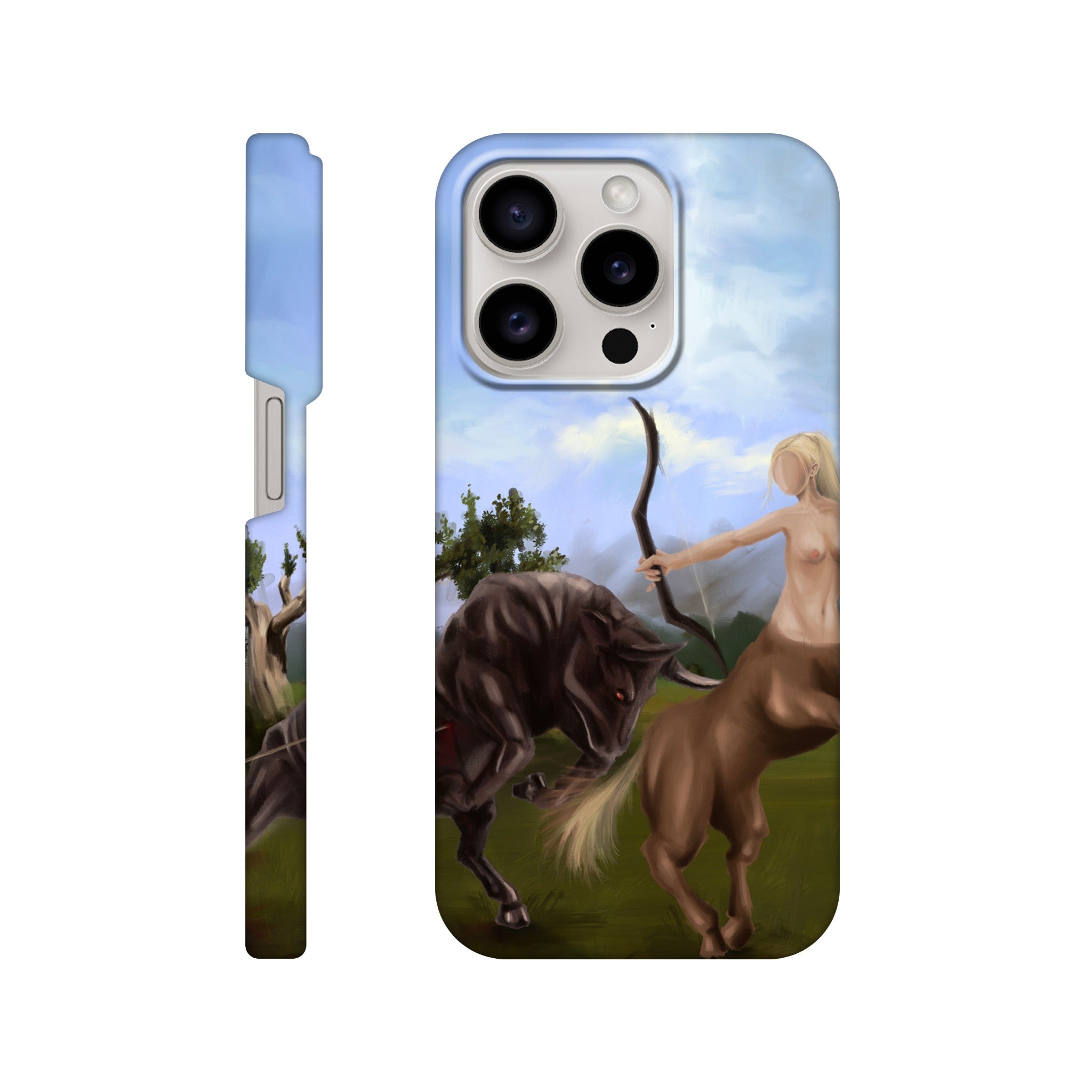 Slim Handy Case - Taurus Vs Sagittarius