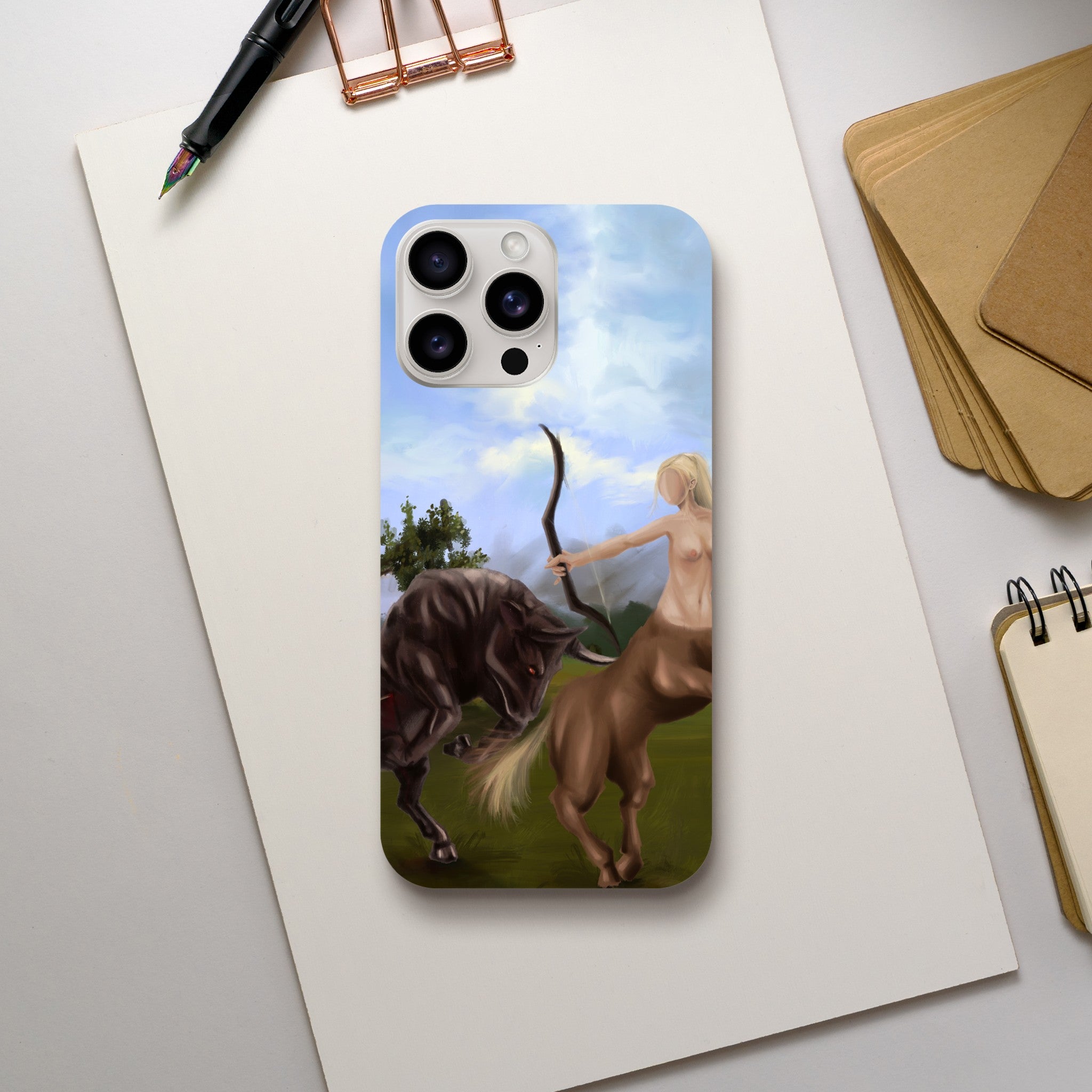 Slim Handy Case - Taurus Vs Sagittarius