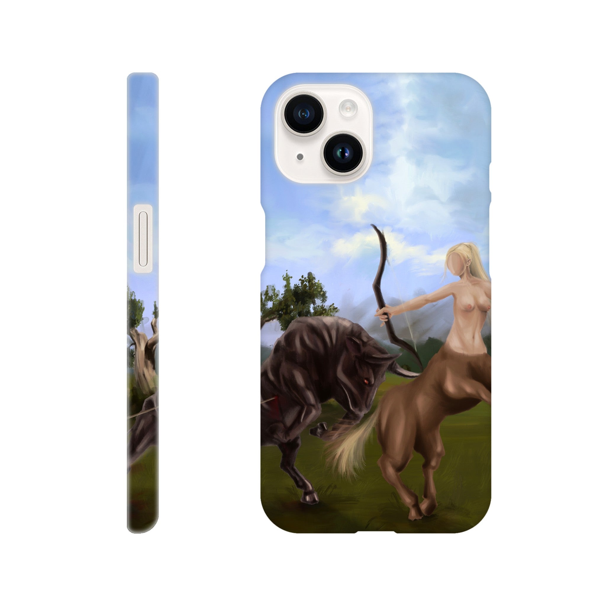 Slim Handy Case - Taurus Vs Sagittarius