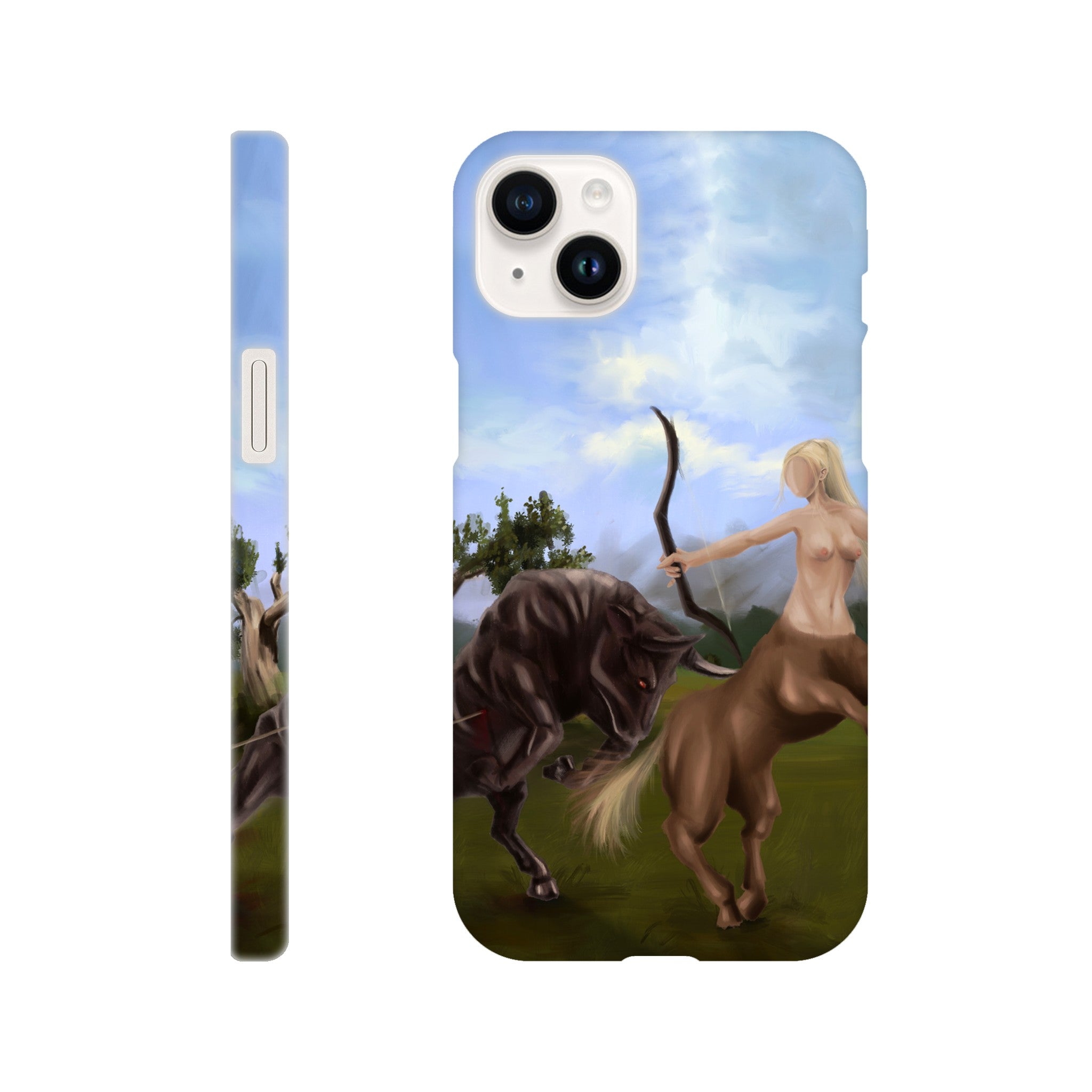 Slim Handy Case - Taurus Vs Sagittarius