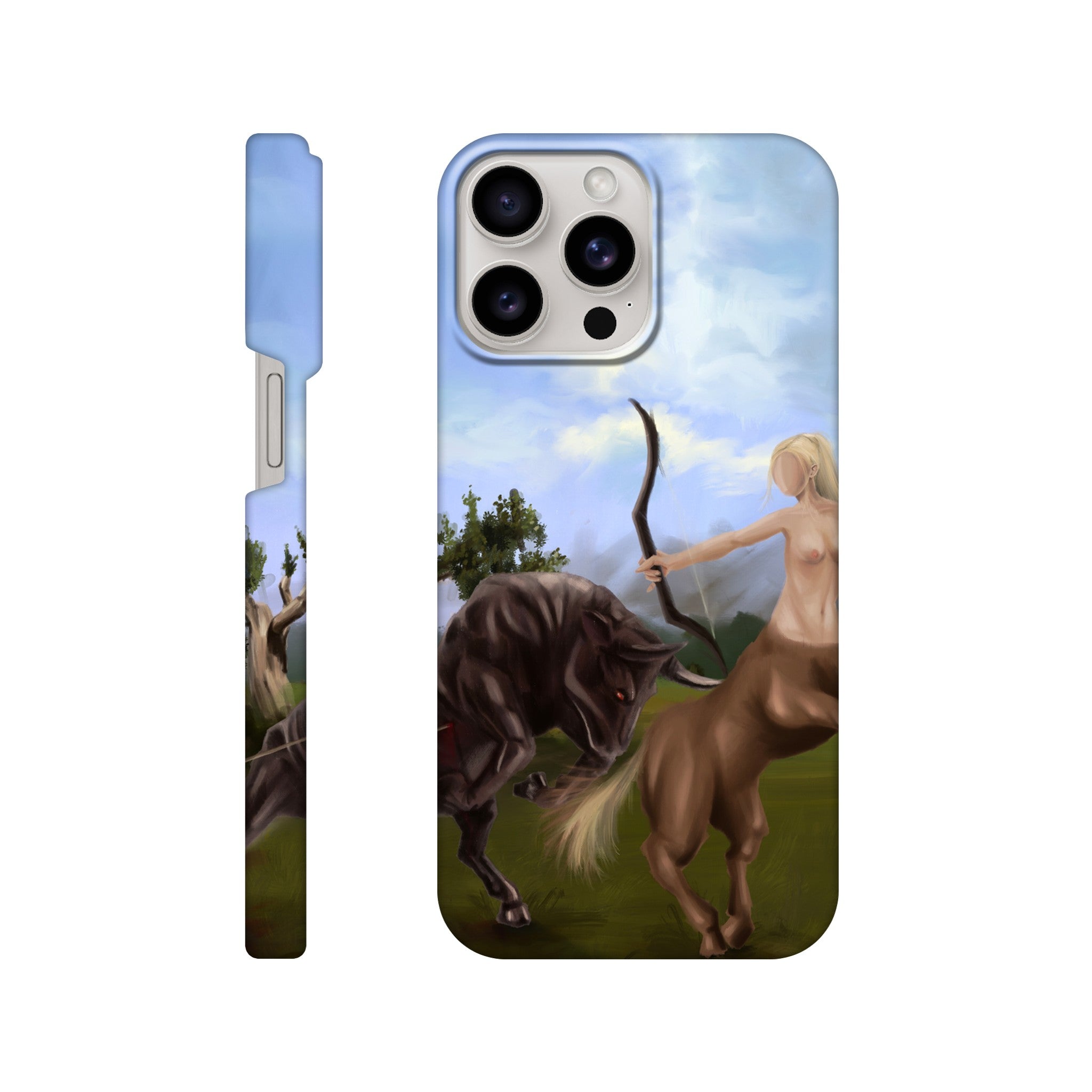 Slim Handy Case - Taurus Vs Sagittarius